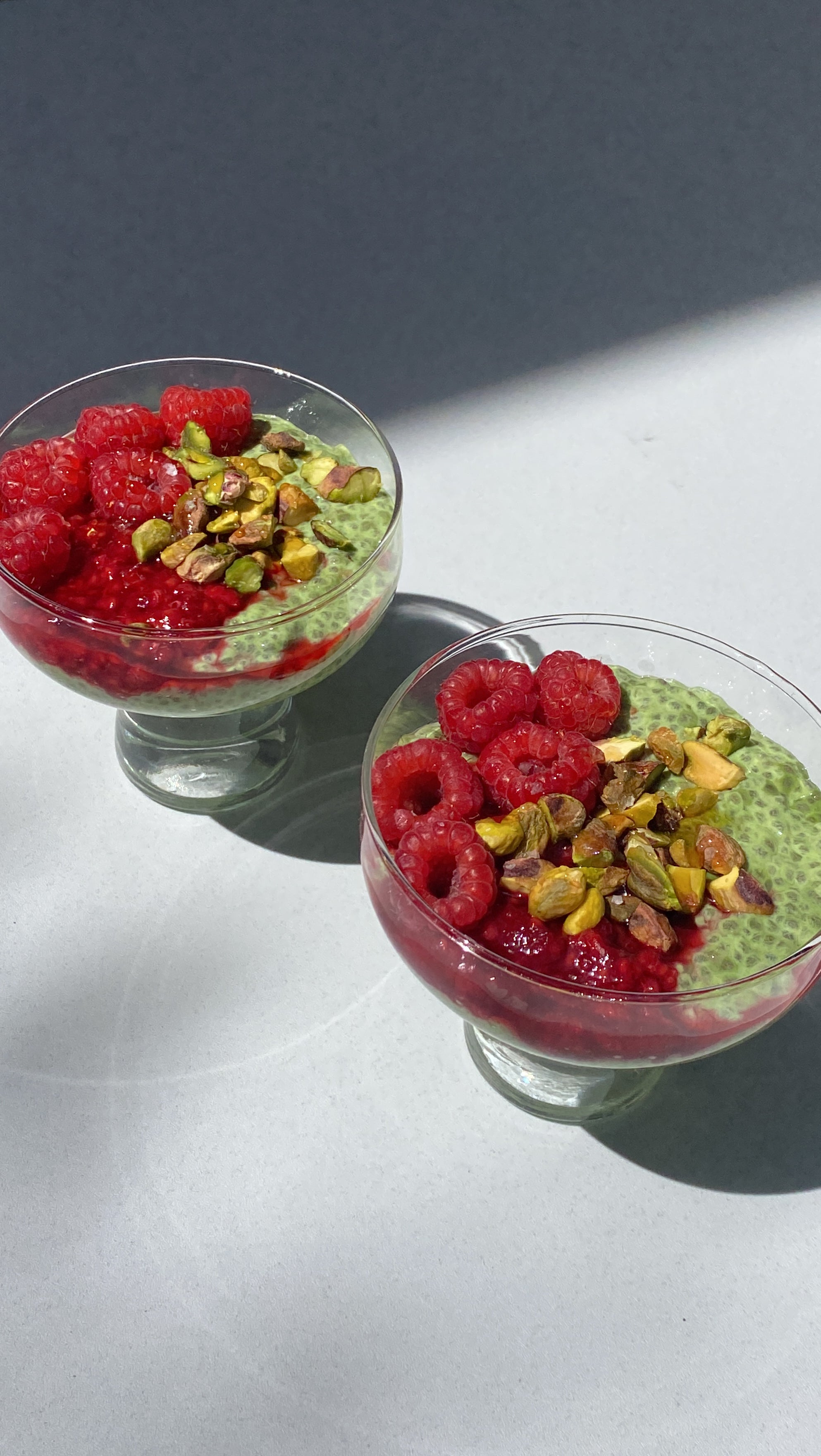 The ultimate breakfast: matcha chia pudding