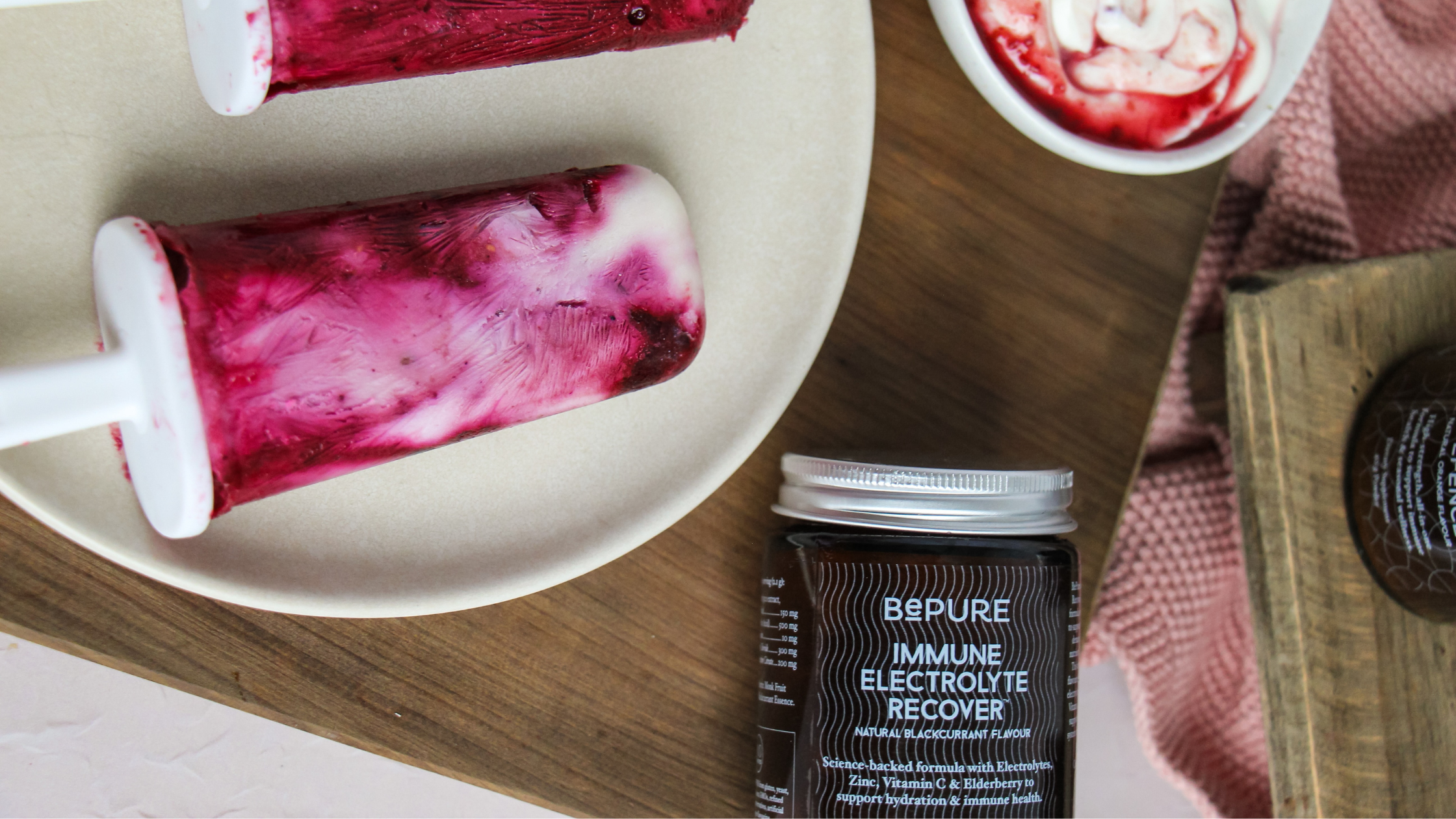 RECIPE: Berry & Yoghurt Immune Pops