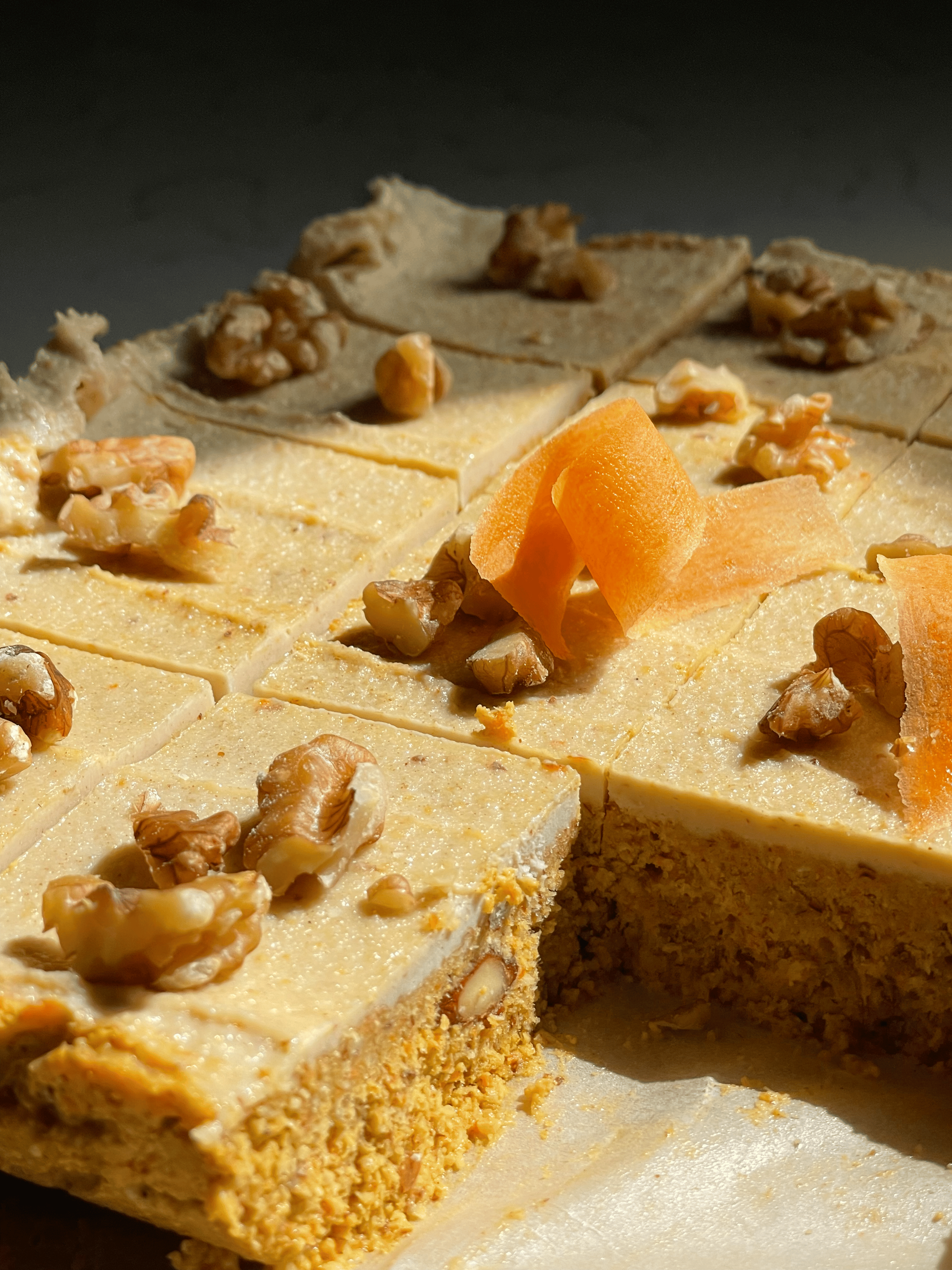 Recipe: No-bake Carrot Cake Slice